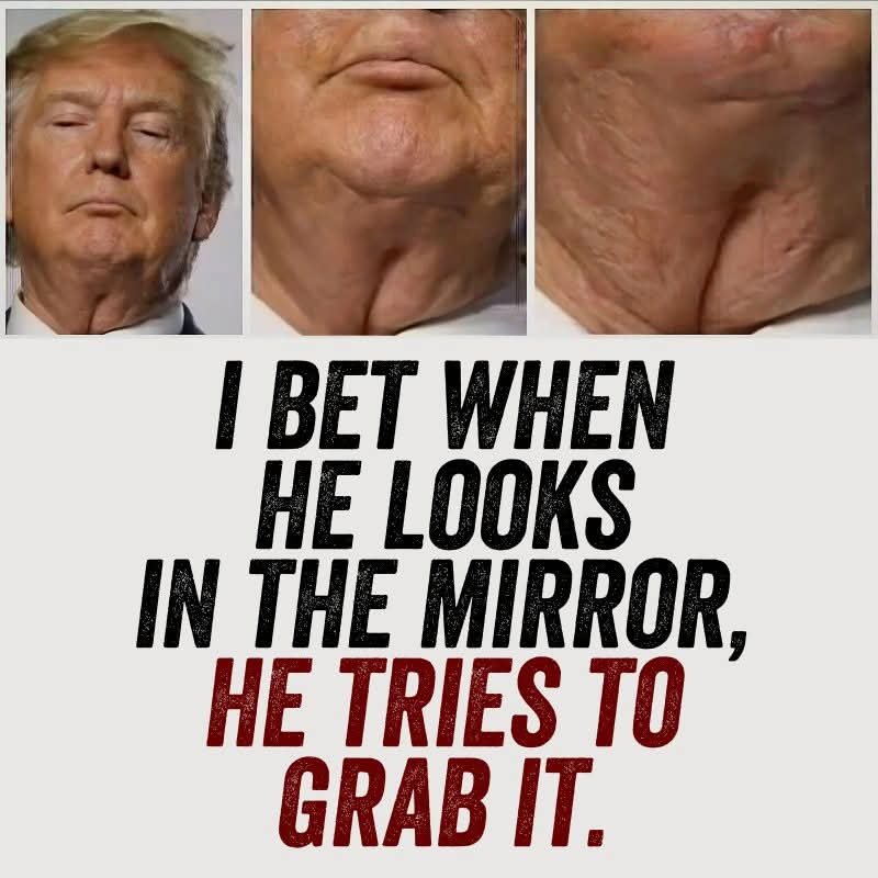 Donald Trump's pussy neck meme
