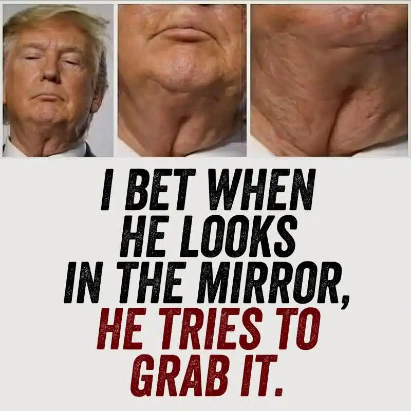 Donald Trump's pussy neck meme