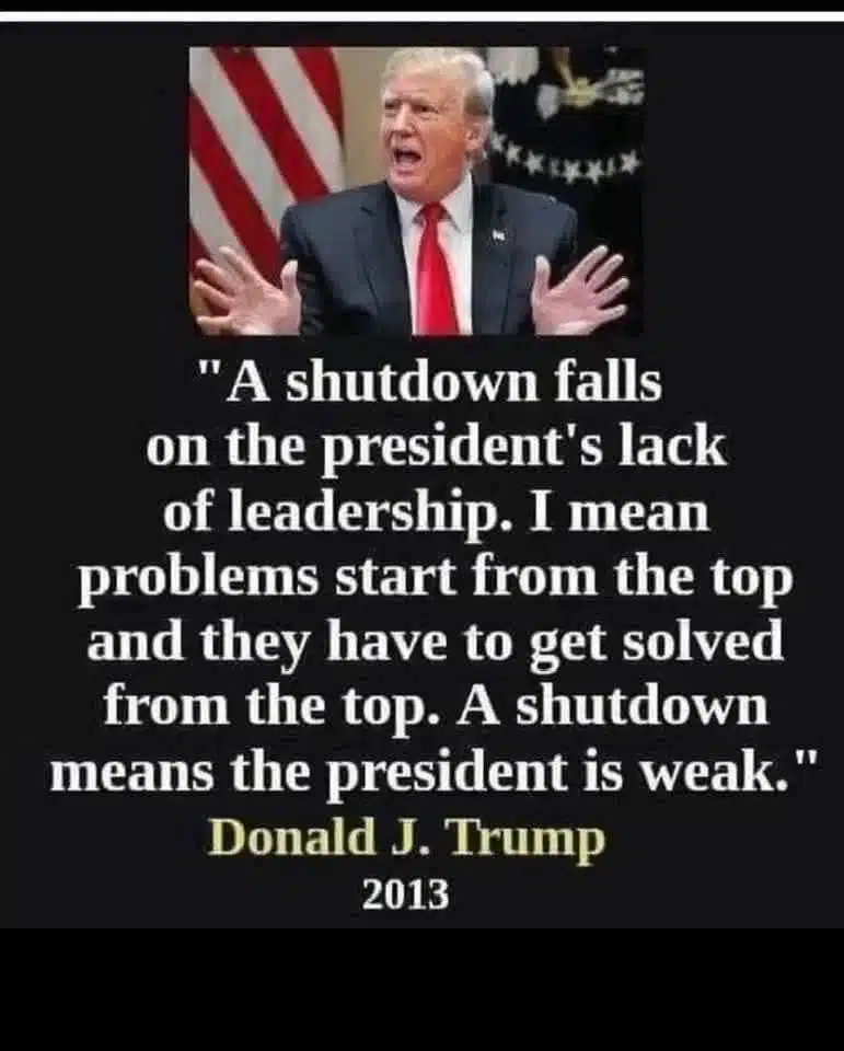 government shutdown meme