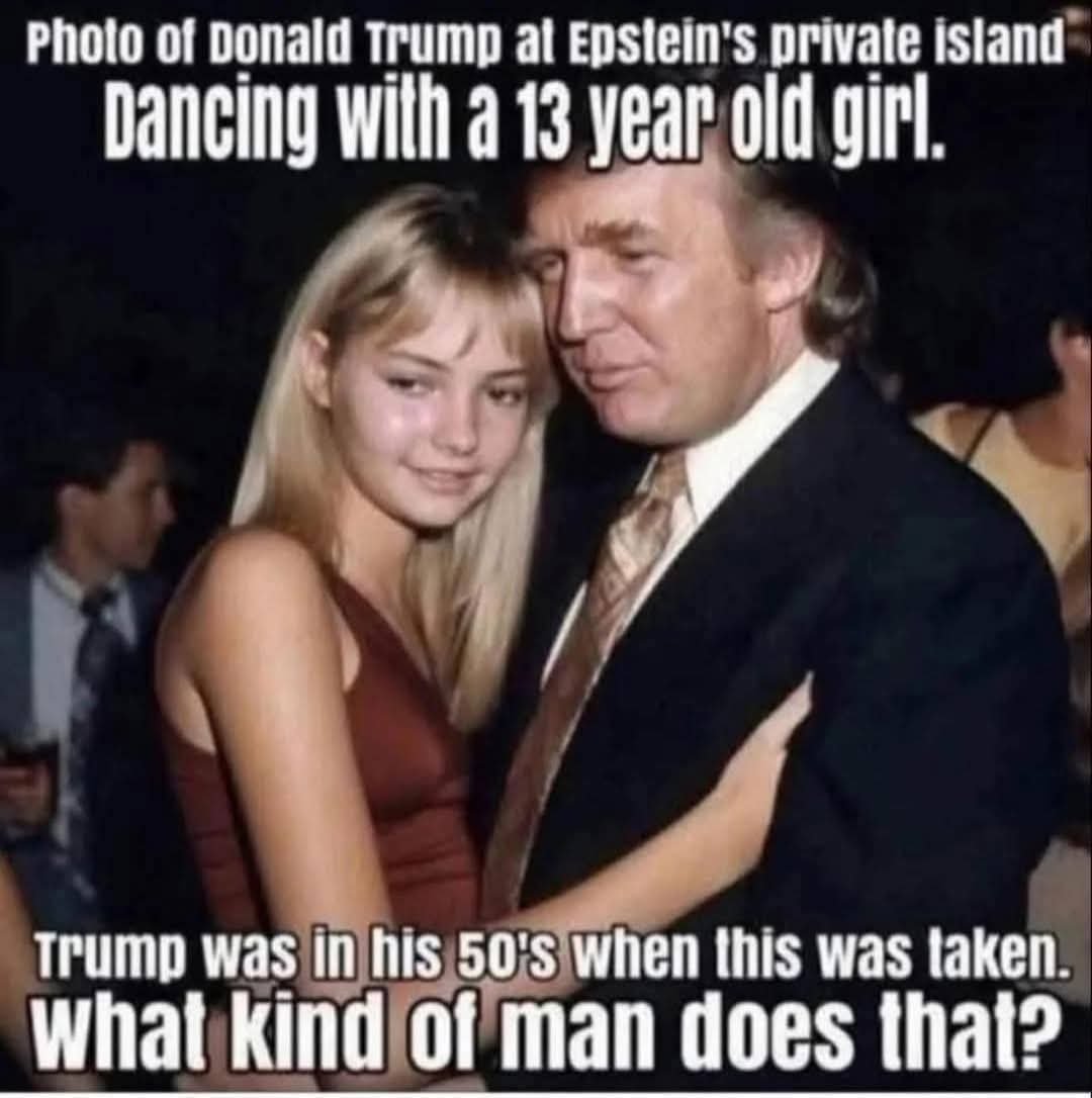 Donald Trump dancing with a 13 year old girl